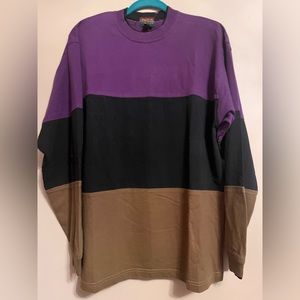 “OAKTON” limited Vintage 80s color block mens L